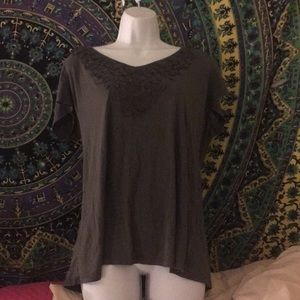 Grey short sleeve women’s shirt XL